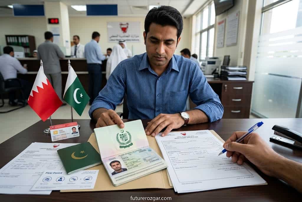 Bahrain work visa for Pakistani