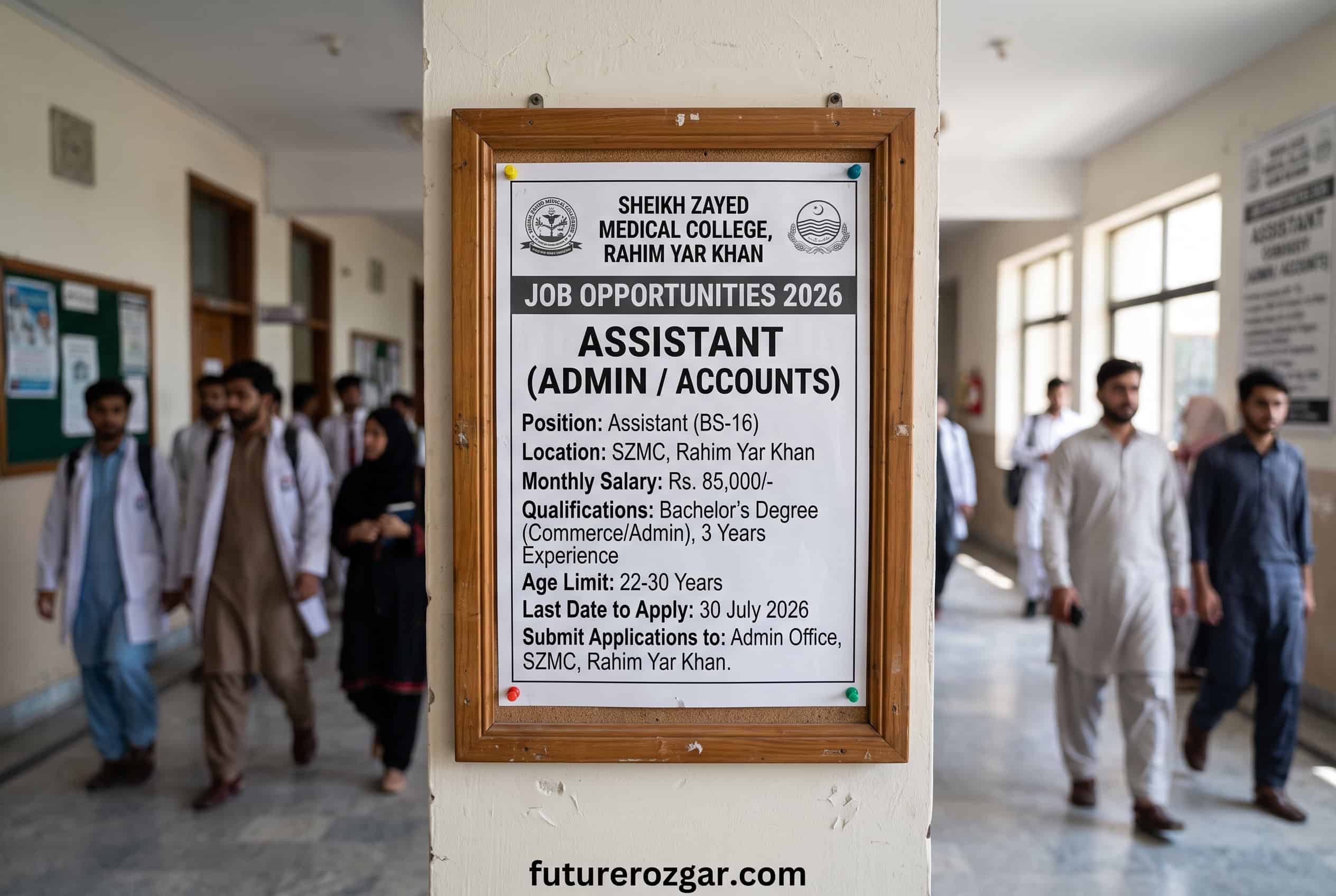 Sheikh Zayed Medical College Assistant Job 2026