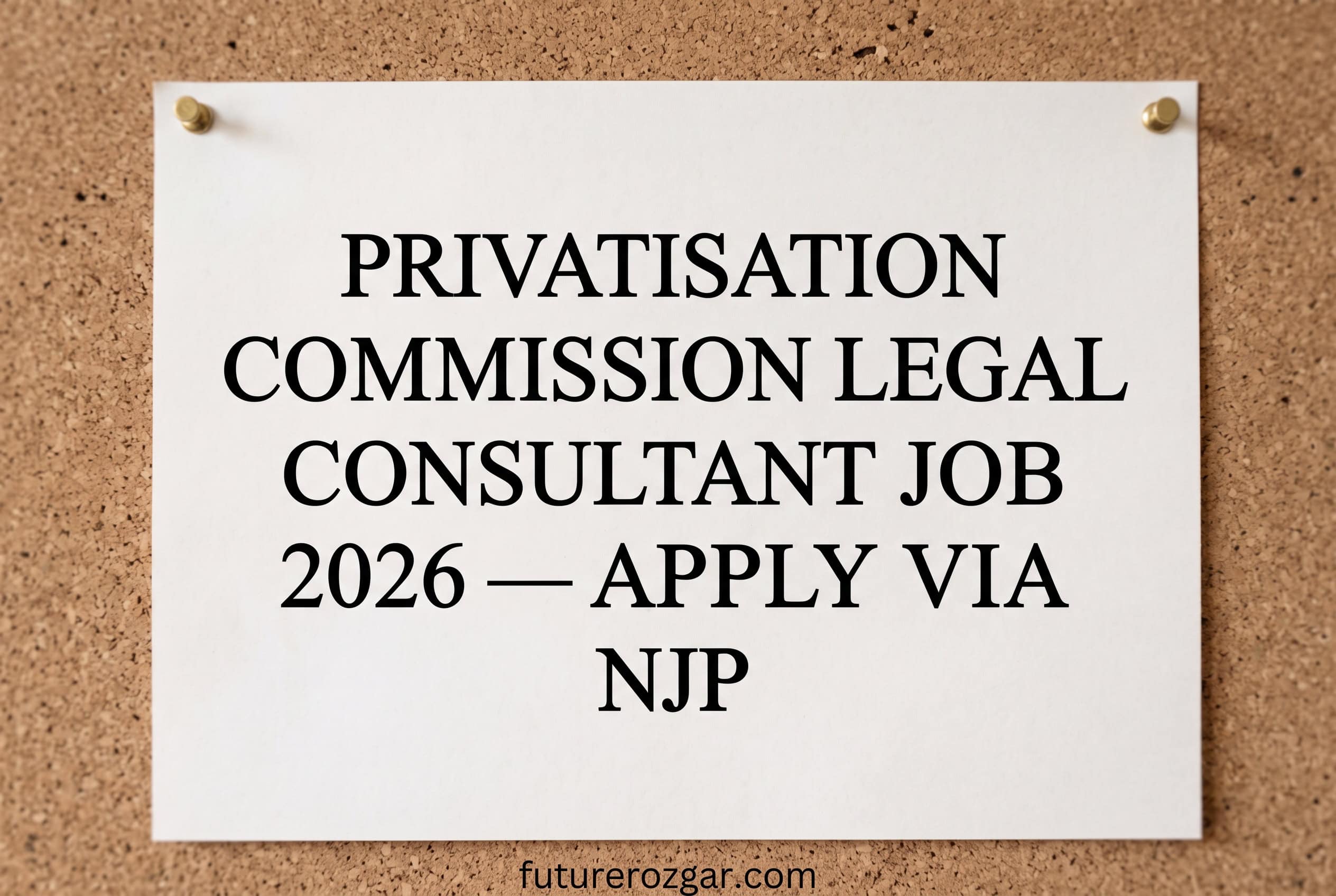 Privatisation Commission Legal Consultant Job 2026