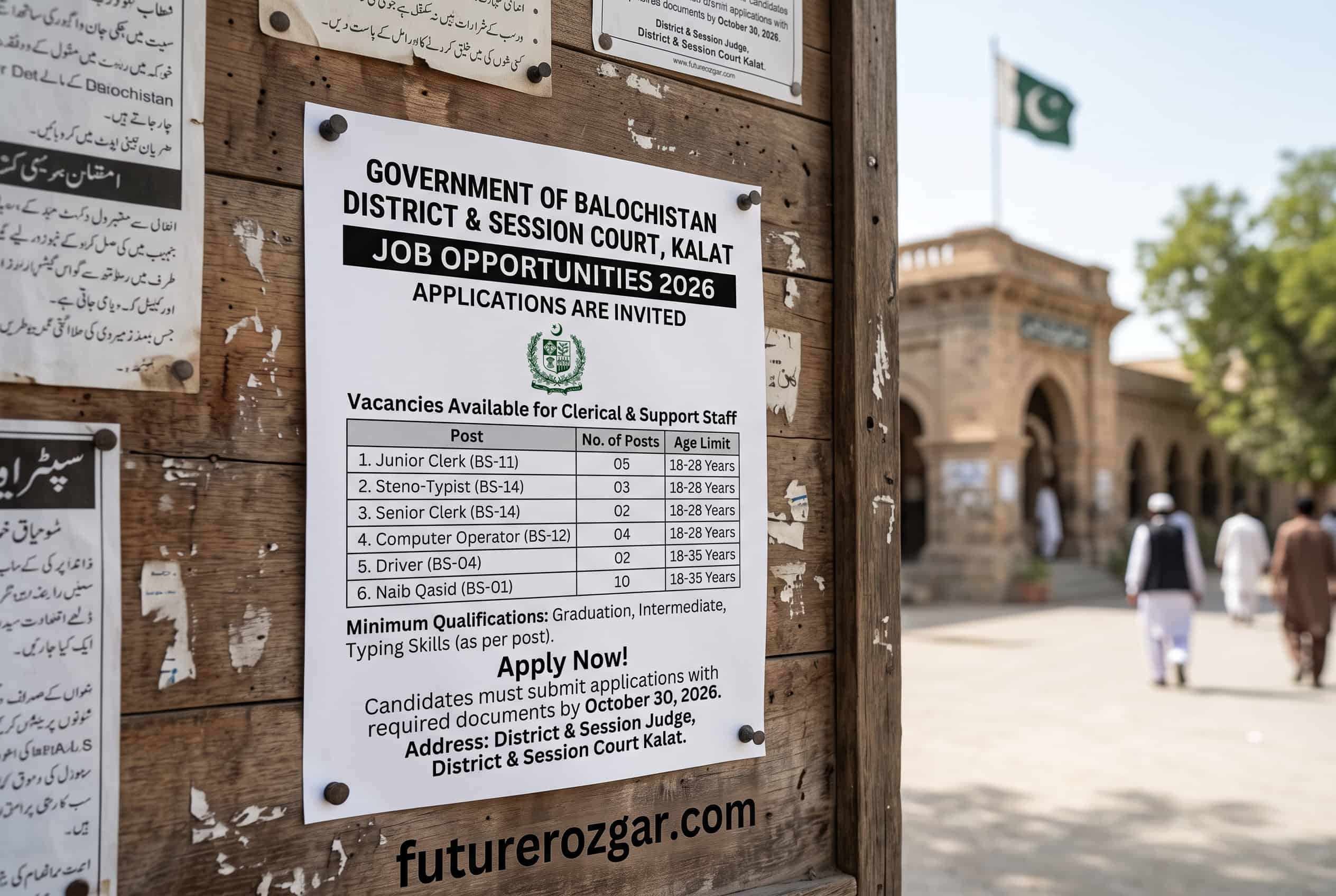 District & Session Court Kalat Jobs 2026
