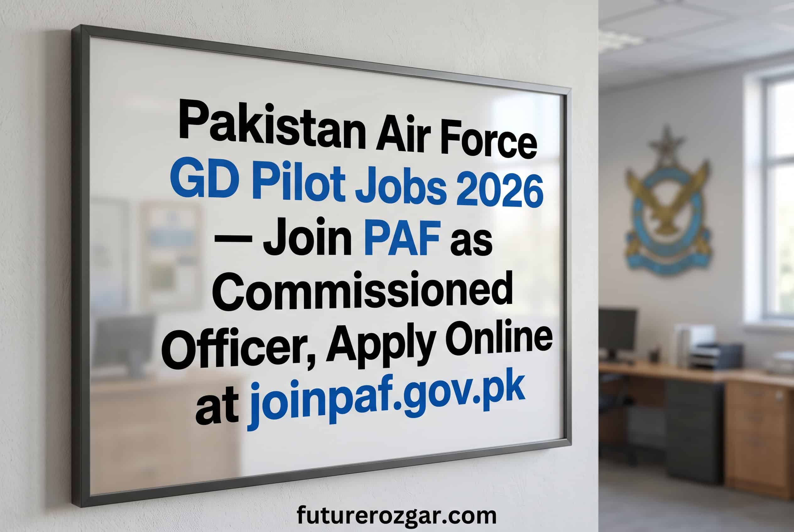 Pakistan Air Force GD Pilot Jobs 2026