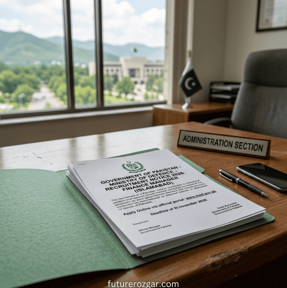 Ministry of Defence Finance Manager Jobs 2026 Islamabad