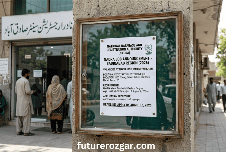 NADRA Sadiqabad Jobs 2026NADRA Sadiqabad Jobs 2026
