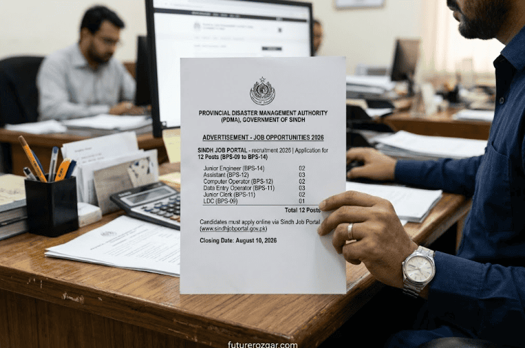 PDMA Sindh Jobs 2026