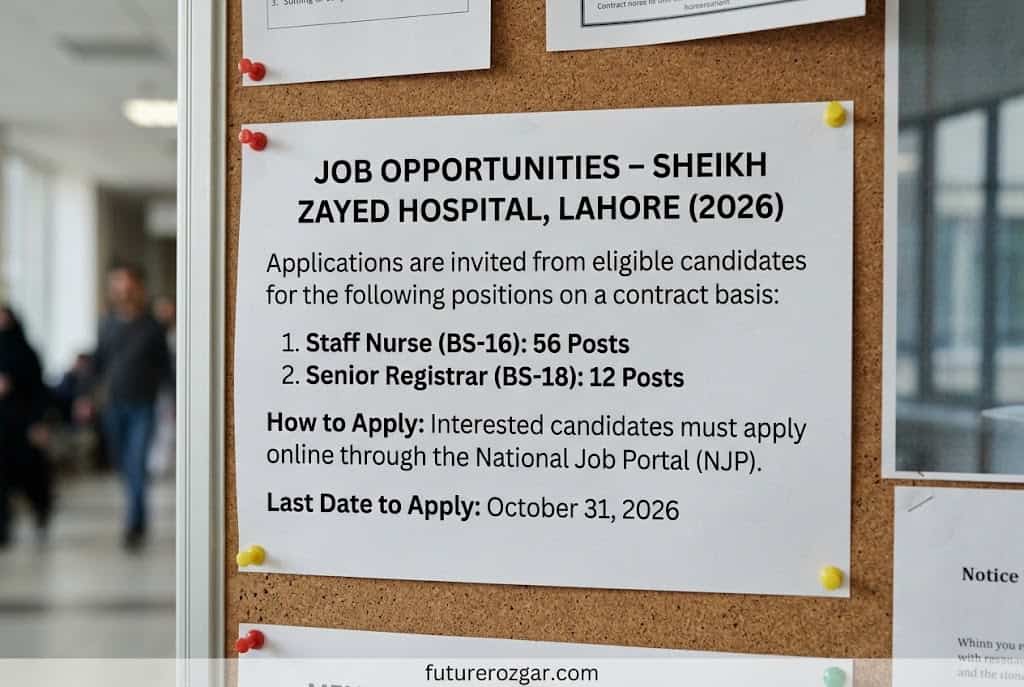 Sheikh Zayed Hospital Lahore Jobs 202
