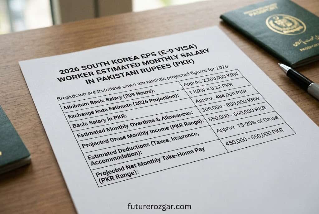 south korea salary in pakistani rupees