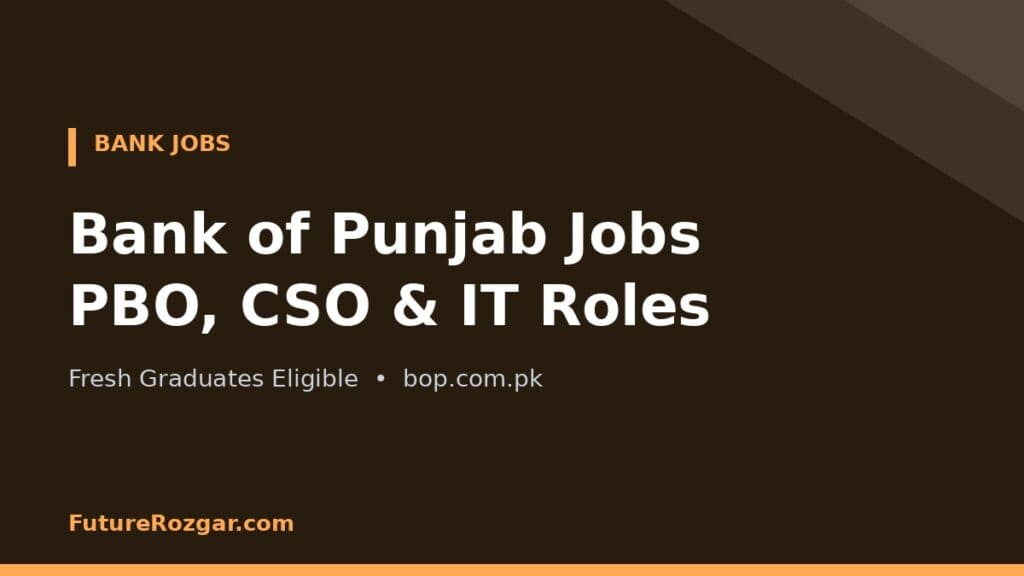 Bank Of Punjab Jobs