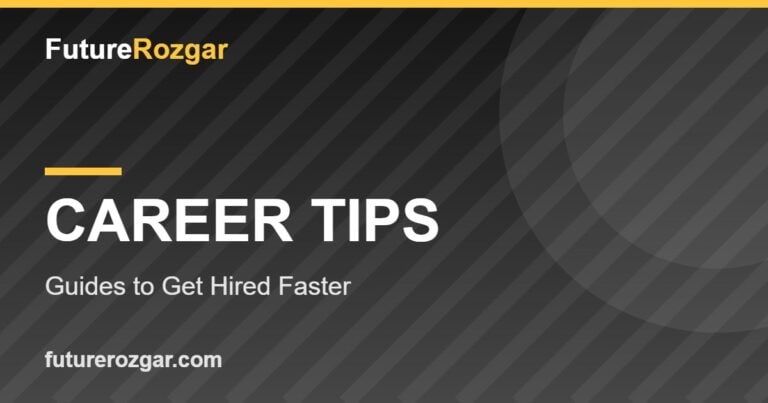 career tips in Pakistan — FutureRozgar