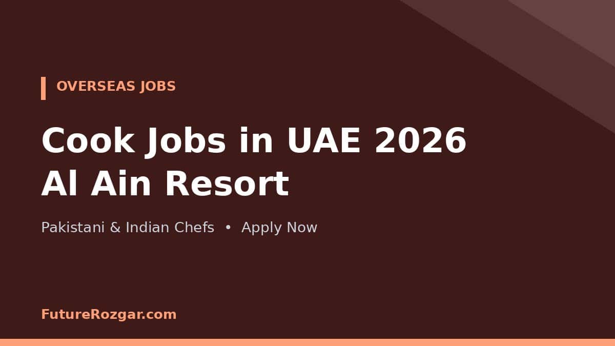 Cook Jobs UAE 2026 Al Ain