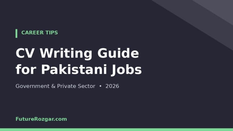 CV Writing Tips Pakistan