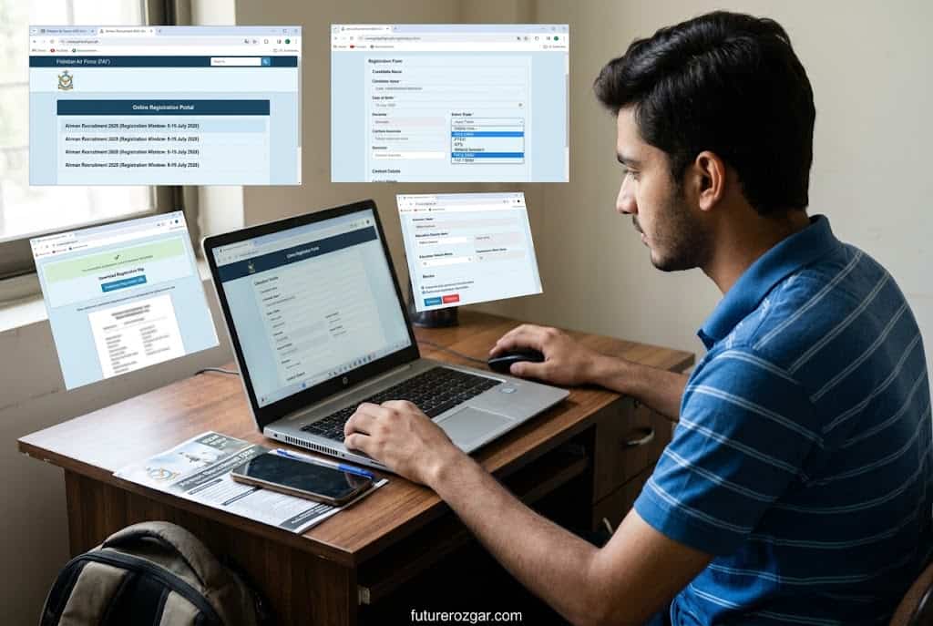 how to apply online for PAF Airman 2026