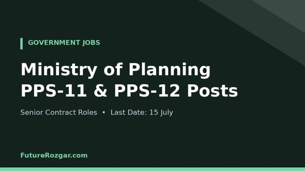 Ministry Of Planning Jobs