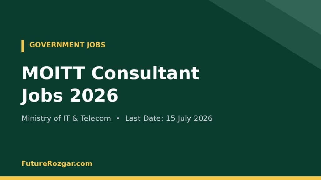 MOITT Consultant Jobs