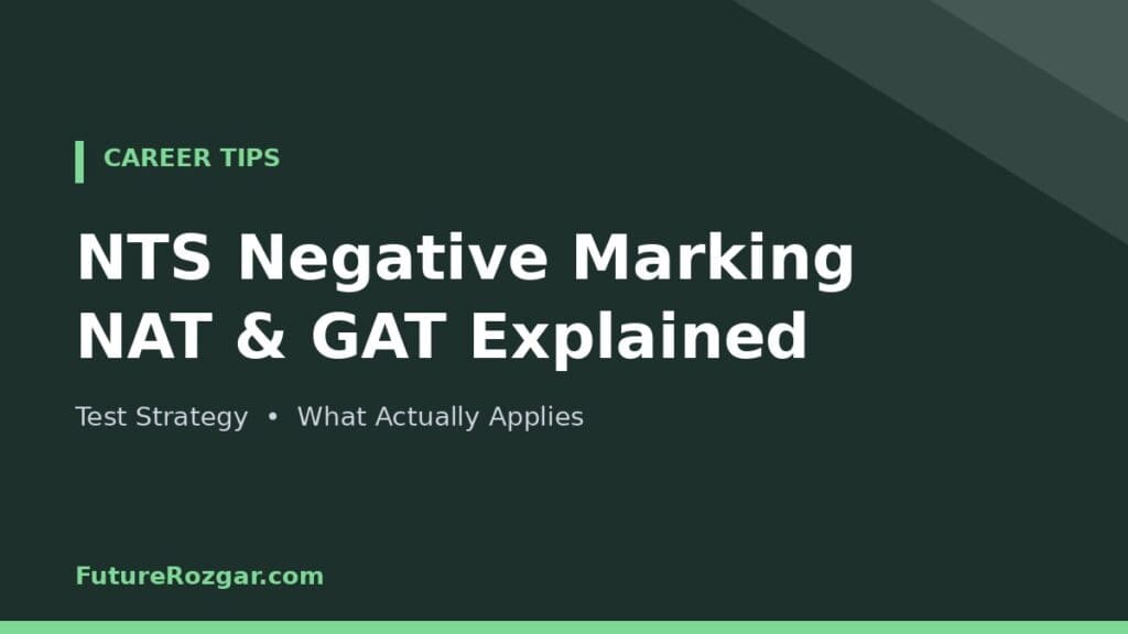 NTS Negative Marking Guide