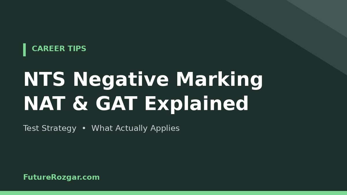 NTS Negative Marking Guide