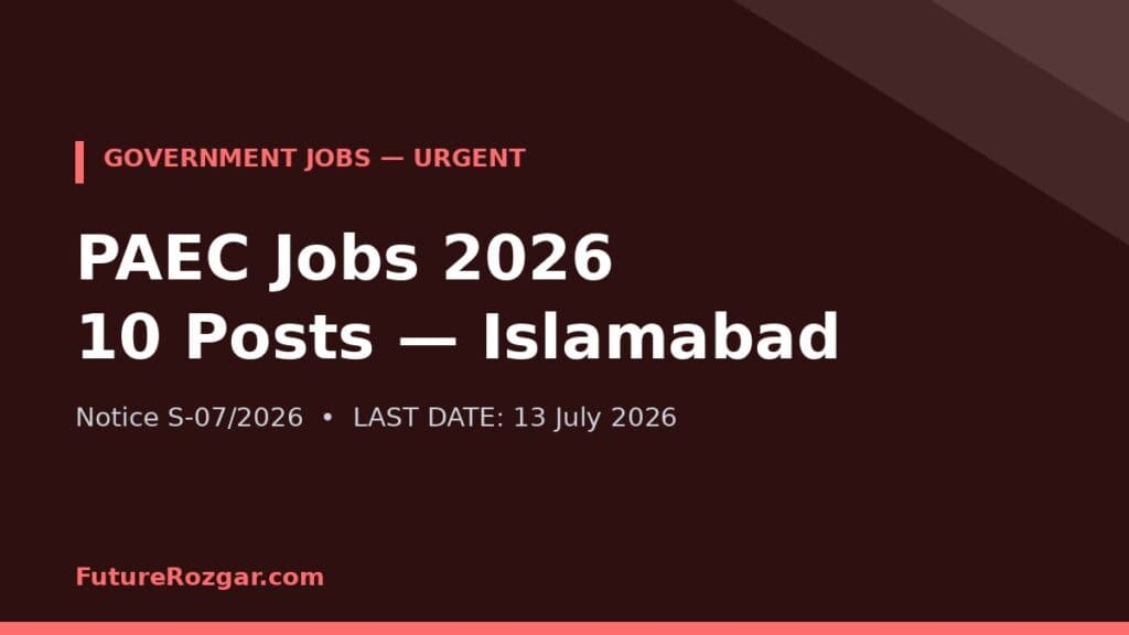 PAEC Jobs 2026 S07