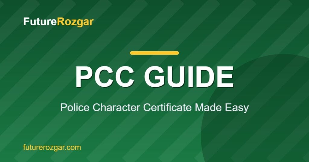 Police Character Certificate Pakistan Guide