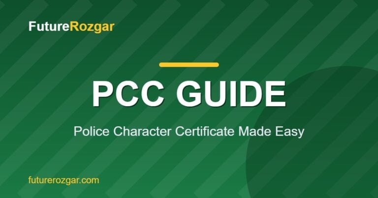 Police Character Certificate Pakistan Guide