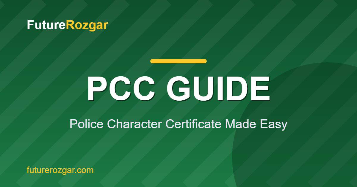 Police Character Certificate Pakistan Guide