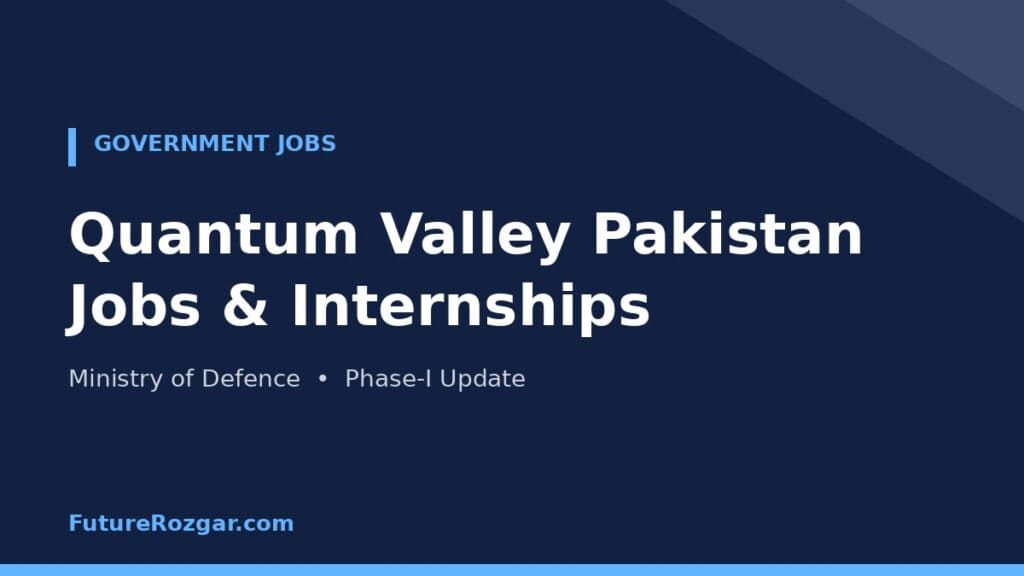 Quantum Valley Pakistan Jobs Internship