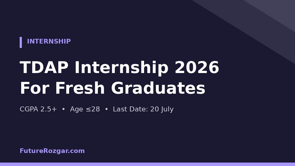 TDAP Internship