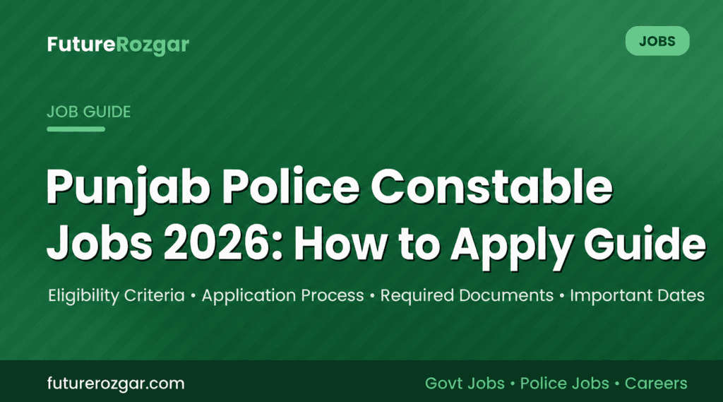 Punjab Police constable jobs 2026