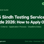 STS Sindh Testing Service Guide 2026: How to Apply Online STS Sindh Testing Service