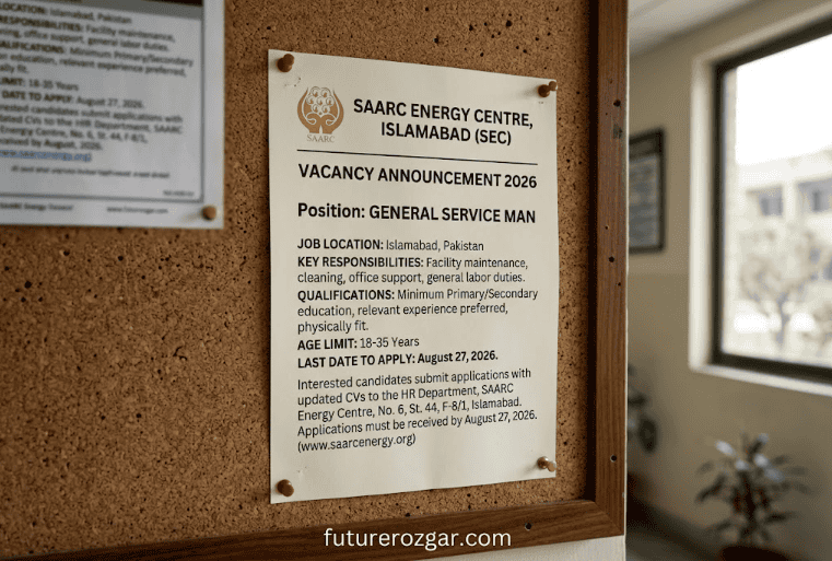 SAARC Energy Centre Islamabad Jobs 2026