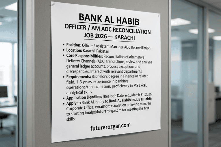 Bank AL Habib ADC Reconciliation Job 2026