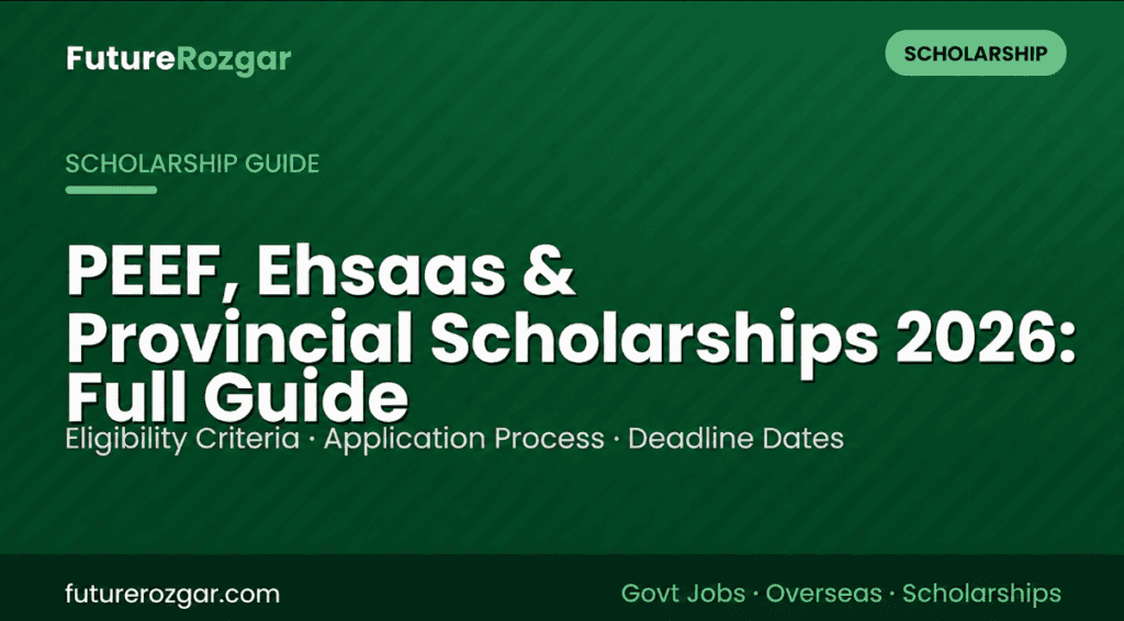 PEEF, Ehsaas & Provincial Scholarships 2026: Full Guide