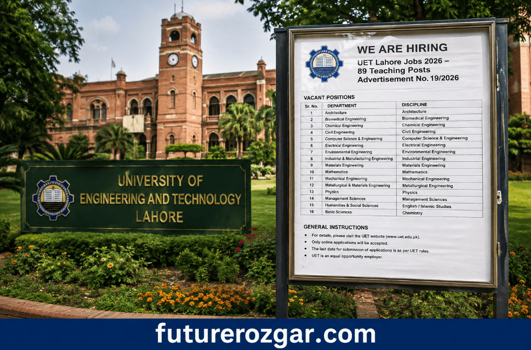 UET Lahore Jobs 2026